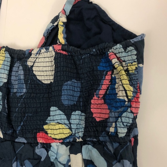 Abercrombie & Fitch L Dress Blue White Pink Floral Abstract Excellent Condition - Picture 4 of 9